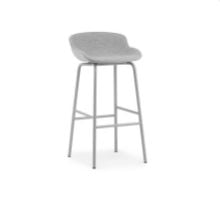 Bild von Normann Copenhagen Hyg Barhocker vorne gepolstert SH: 75 cm – Partner/Stahl