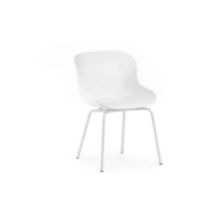 Bild von Normann Copenhagen Hyg Esszimmerstuhl SH: 46 cm – Weiß/Stahl