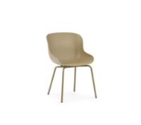 Bild von Normann Copenhagen Hyg Esstischstuhl SH: 46 cm – Sand/Stahl