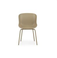 Bild von Normann Copenhagen Hyg Esstischstuhl SH: 46 cm – Sand/Stahl