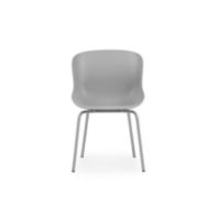 Bild von Normann Copenhagen Hyg Esszimmerstuhl SH: 46 cm – Grau/Stahl