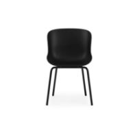 Bild von Normann Copenhagen Hyg Esszimmerstuhl SH: 46 cm – Schwarz/Stahl