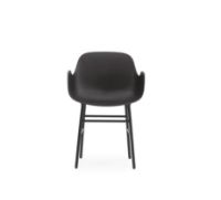 Bild von Normann Copenhagen Form Sessel SH: 44 cm – Schwarz/Stahl