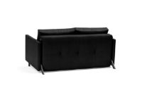 Bild von Innovation Living Cubed Schlafsofa mit Armlehnen L: 140 cm – Faunal Black/Matt Black