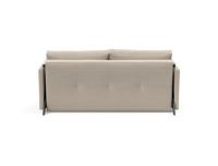 Bild von Innovation Living Cubed Schlafsofa mit Armlehnen L: 160 cm – Blida Sandgrau/Mattschwarz