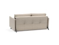 Bild von Innovation Living Cubed Schlafsofa mit Armlehnen L: 160 cm – Blida Sandgrau/Mattschwarz