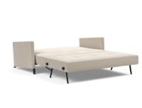 Bild von Innovation Living Cubed Schlafsofa mit Armlehnen L: 160 cm – Blida Sandgrau/Mattschwarz