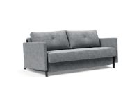 Bild von Innovation Living Cubed Schlafsofa mit Armlehnen L: 160 cm – Twist Granit/Matt Black