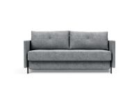 Bild von Innovation Living Cubed Schlafsofa mit Armlehnen L: 160 cm – Twist Granit/Matt Black