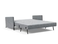 Bild von Innovation Living Cubed Schlafsofa mit Armlehnen L: 160 cm – Twist Granit/Matt Black