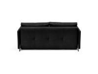 Bild von Innovation Living Cubed Schlafsofa mit Armlehnen L: 160 cm – Faunal Black/Matt Black