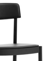 Bild von Normann Copenhagen Timb Stuhl SH: 46 cm - Gepolstert Schwarz / Schwarz