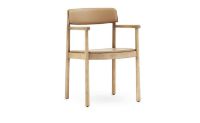 Bild von Normann Copenhagen Timb Sessel SH: 46 cm - Gepolstert Tan / Kamel