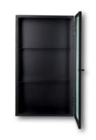 Bild von Ferm Living Haze Wandschrank 60 x 35 cm – Schilfrohrglas/Schwarz