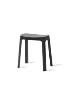 Bild von Please Wait to be Seated Crofton Hocker H: 45 cm – Black Nordic Pine