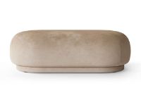 Bild von Ferm Living Rico Ottoman Faded Velvet L: 124 cm - Sand