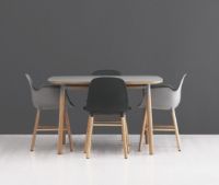 Bild von Normann Copenhagen Form Esstisch 120x120cm - Weiß/Eiche