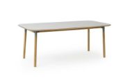 Bild von Normann Copenhagen Form Esstisch 95x200cm - Grau/Eiche OUTLET