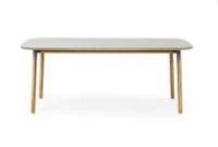 Bild von Normann Copenhagen Form Esstisch 95x200cm - Grau/Eiche OUTLET
