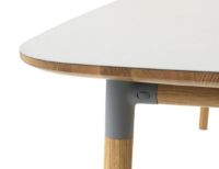 Bild von Normann Copenhagen Form Esstisch 95x200cm - Grau/Eiche OUTLET