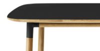 Bild von Normann Copenhagen Form Esstisch 95x200cm - Schwarz/Eiche