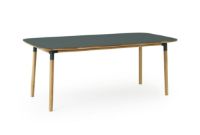 Bild von Normann Copenhagen Form Esstisch 95x200cm - Grün/Eiche