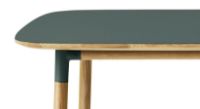 Bild von Normann Copenhagen Form Esstisch 95x200cm - Grün/Eiche