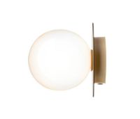 Bild von Nuura Liila 1 Medium Wand-/Deckenleuchte Ø: 16,5 cm – Nordic Gold/Opalweiß OUTLET