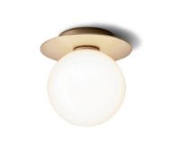 Bild von Nuura Liila 1 Medium Wand-/Deckenleuchte Ø: 16,5 cm – Nordic Gold/Opalweiß OUTLET