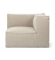 Bild von Ferm Living Catena Sofa Connect Corner S200 Rich Linen 95x95 cm - Natur