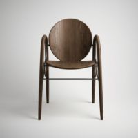 Bild von Brdr. Krüger Arcade Chair SH: 46,5 cm - Eiche geräuchert / Eiche furniert