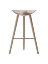 Bild von Audo Copenhagen ML42 Barhocker SH: 77 cm - Eiche/Stahl