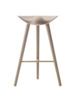 Bild von Audo Copenhagen ML42 Barhocker SH: 77 cm - Eiche/Messing