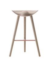 Bild von Audo Copenhagen ML42 Barhocker SH: 77 cm - Eiche/Kupfer