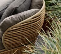 Bild von Cane-line Outdoor-Korb 2 Pers. Sofa inkl. Hynder L: 201 cm – Natur/Taupe
