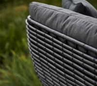 Bild von Cane-line Outdoor Basket Loungesessel inkl. Hynder SH: 40 cm - Graphit/Grau