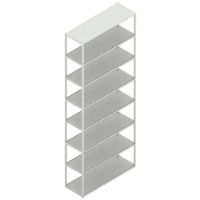 Bild von HAY New Order Kamm. 701 – 8 Schichten/W. Wandsicherheitshalterung 250,5 x 100 cm – Hellgrau