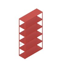 Bild von HAY New Order Kamm. 501 – 6 Schichten/W. Bodensicherheitshalterung 179,9 x 100 cm – Rot