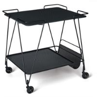 Bild von GUBI Matégot Trolley – Soft Black Semi MattGUBI Matégot Trolley – Soft Black Semi Matt