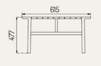 Bild von FDB Furniture Together Loungetisch niedrig M19 61,5 x 61,5 cm – massives Teakholz / Natur