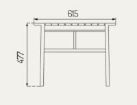 Bild von FDB Furniture Together Loungetisch hoch M19 61,5 x 61,5 cm – Massives Teakholz / Natur