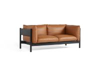 Bild von HAY Arbor 2-Sitzer B: 180 cm – Nevada NV2488S Cognac/Schwarz auf Wasserbasis lackierte massive Buche