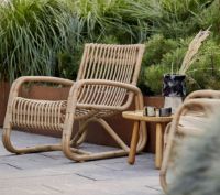 Bild von Cane-line Outdoor Curve Loungesessel SH: 32 cm - Natur