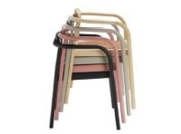 Bild von Please Wait To Be Seated Ahm Chair SH: 46,5 cm – Indian Red/Cane