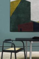 Bild von Please Wait To Be Seated Ahm Stuhl SH: 46,5 cm – Marineblau/Rohrgeflecht