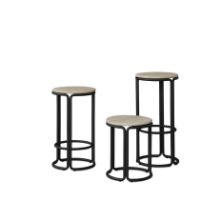 Bild von Please Wait to be Seated Hardie Barhocker H: 75 cm – Esche natur / Schwarz
