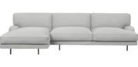 Bild von GUBI Flaneur Sofa m. Chaiselongue B: 270 cm – Schwarz / Fame Hybrid 1101