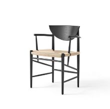 Bild von &Tradition HM4 Drawn Chair m. Armlehne SH: 46 cm – Naturpapierkordel/Schwarzeiche