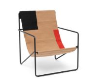 Bild von Ferm Living Desert Lounge Chair SH: 20 cm cm – Schwarz/Block