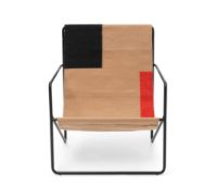 Bild von Ferm Living Desert Lounge Chair SH: 20 cm cm – Schwarz/Block